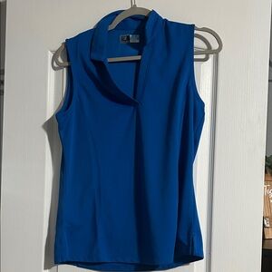 PGA Tour Vibrant Blue Sleeveless Blouse